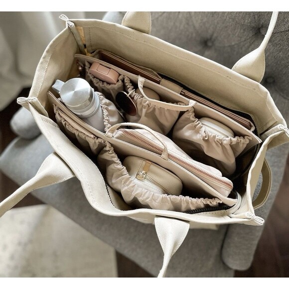 ToteSavvy Deluxe Bag Organizer, Purse Organizer, Diaper Bag Insert, Retail $98 - Picture 1 of 16